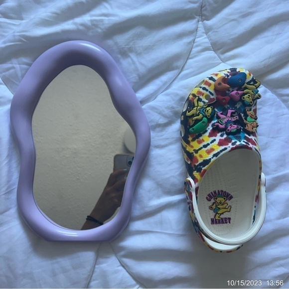 Brand New Wavy Purple Mirror Decor - Picture 2 of 3